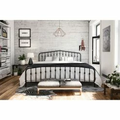 Discount 🛒 King Novogratz Bushwick Metal Bed 😉 -Beds Shop scaleAMW1585