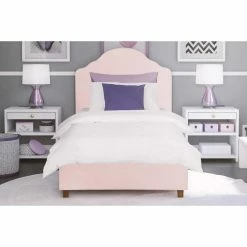 Deals ❤️ DHP Savannah Upholstered Bed - Twin ⭐ -Beds Shop scaleAMW855