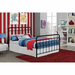 Budget ✔️ King DHP Brooklyn Panel Bed 🎉 -Beds Shop scaleAMW937