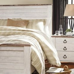 Hot Sale ⌛ Full/Double Signature Design By Ashley Willowton Panel Storage Bed ✔️ -Beds Shop scaleASHY2795