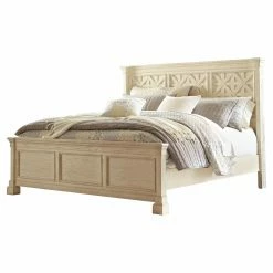 Flash Sale 😉 California King Signature Design By Ashley Bolanburg Panel Bed ✨ -Beds Shop scaleASHY3240