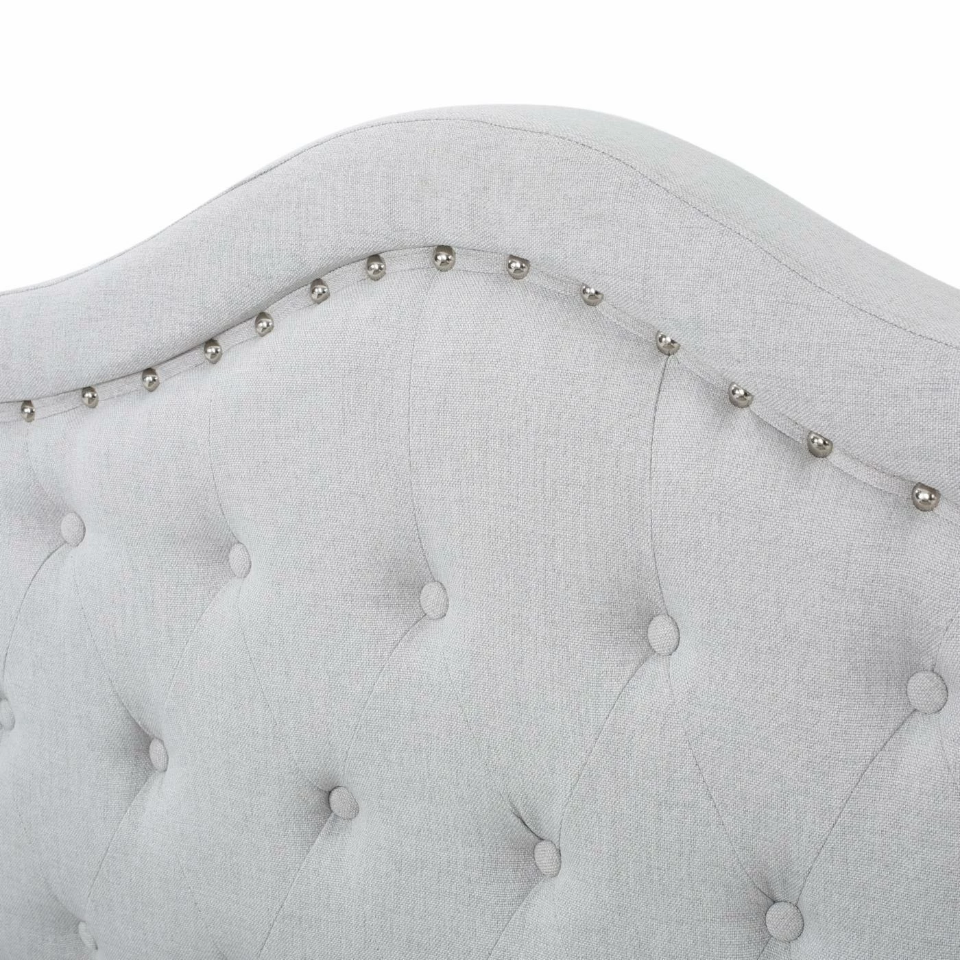 Flash Sale π HN Home Fargo Transitional Tufted Queen Bed With Nailhead Trim π 6 Flash Sale π HN Home Fargo Transitional Tufted Queen Bed With Nailhead Trim π - Image 4