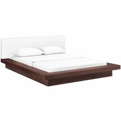 Cheap 🌟 Modway Freja Faux Leather Platform Bed - Queen ✔️ -Beds Shop scaleEEI1462