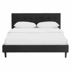 Promo 💯 Full/Double Modway Linnea Faux Leather Platform Bed - Full ❤️ -Beds Shop scaleEEI1705