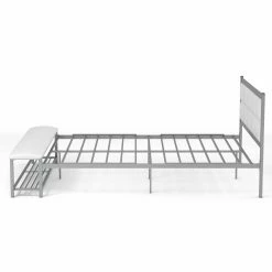 Deals 👏 Queen Furniture Of America Arabel Faux Leather Platform Bed With Bench 🛒 -Beds Shop scaleENLB5404