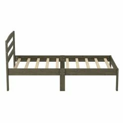 Best Sale 😀 Furniture Of America Mibby Twin Platform Bed - Wire-Brushed Gray 🛒 -Beds Shop scaleENLB5441