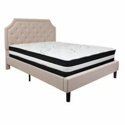 Top 10 π King Flash Furniture Brighton Tufted Upholstered Platform Bed With Pocket Spring Mattress π₯ 16 Top 10 π King Flash Furniture Brighton Tufted Upholstered Platform Bed With Pocket Spring Mattress π₯ -Beds Shop scaleFLSH2091