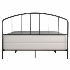 Hot Sale 🎁 King Hillsdale Furniture Tolland Arched Spindle Metal Panel Bed 👍 -Beds Shop scaleHL5407