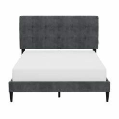 Flash Sale 🔔 Queen Hillsdale Furniture Blakely Upholstered Platform Bed With 2 Dual USB Ports 😀 -Beds Shop scaleHL5452