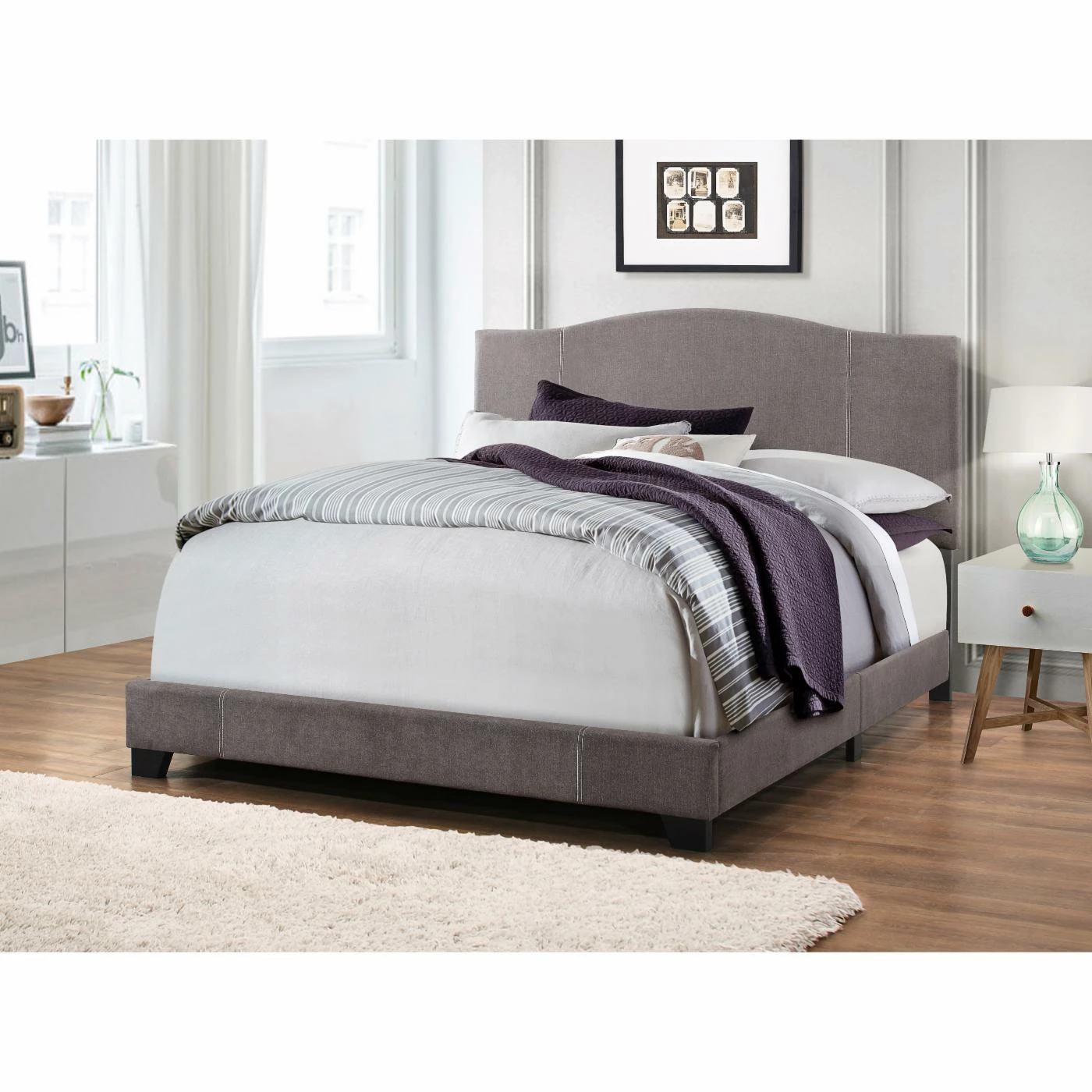 New π₯ Queen Right2Home All-In-One Modified Camel Back Upholstered Platform Bed π 7 New π₯ Queen Right2Home All-In-One Modified Camel Back Upholstered Platform Bed π - Image 5