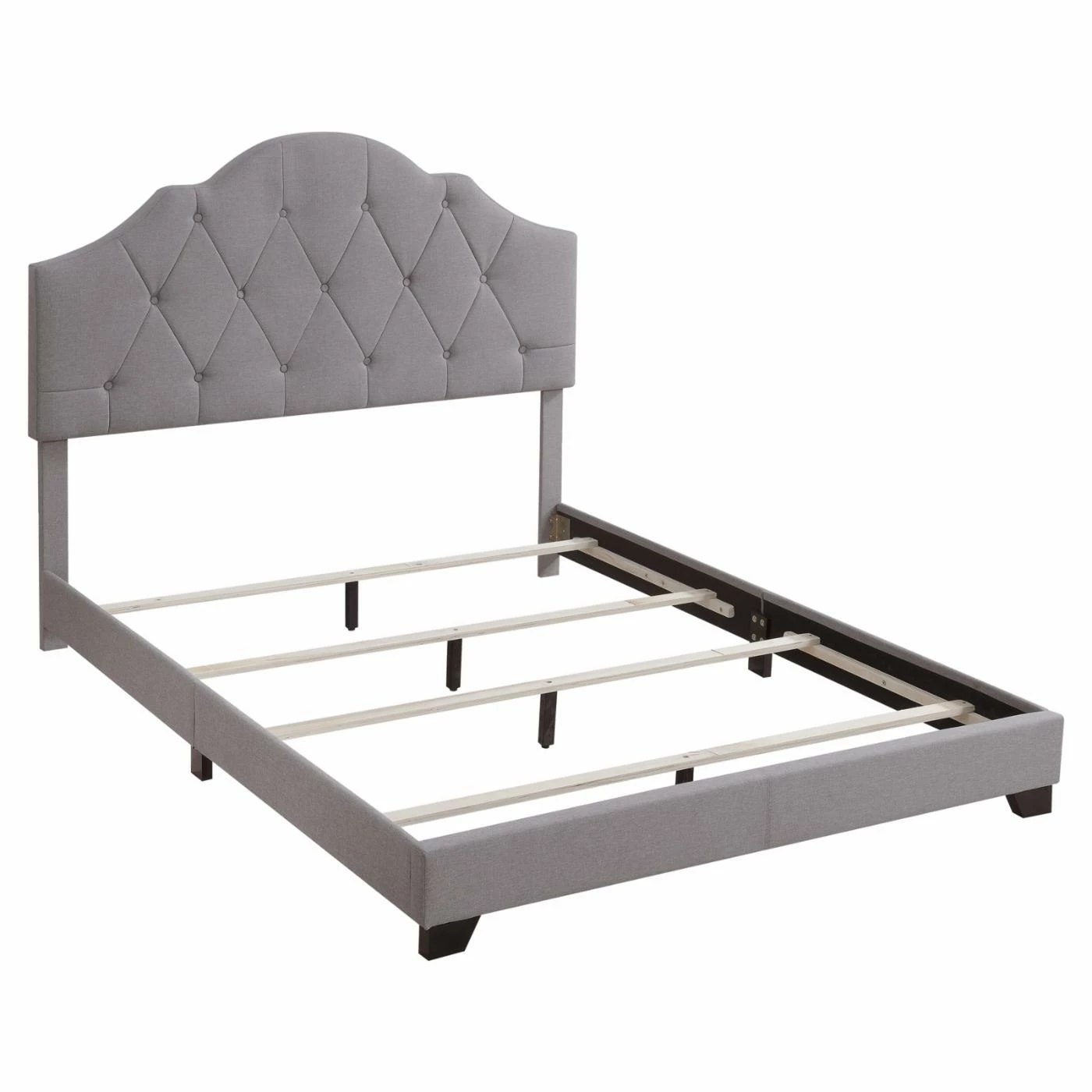 Deals ❤️ King HomeFare Upholstered Camelback Low Profile Bed ❤️ 7 Deals ❤️ King HomeFare Upholstered Camelback Low Profile Bed ❤️ - Image 5