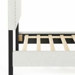 Best Sale 🎉 King Furinno Nadia Nailhead Trim Upholstered Platform Bed 🤩 -Beds Shop scaleLLYT617