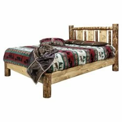 Top 10 ✔️ California King Montana Woodworks Glacier Country Collection Platform Bed With Laser Engraved Design 🥰 -Beds Shop scaleMONT374