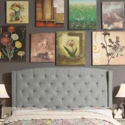 Buy 🎁 King Rosevera Moderata Upholstered Panel Bed 😉 -Beds Shop scaleROSE023