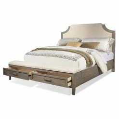 Best reviews of 😉 Queen Riverside Furniture Vogue Upholstered Storage Bed 🎁 -Beds Shop scaleRVS3522