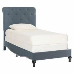 Cheapest π Queen Safavieh Hathaway Upholstered Platform Bed π 14 Cheapest π Queen Safavieh Hathaway Upholstered Platform Bed π -Beds Shop scaleSAV4704