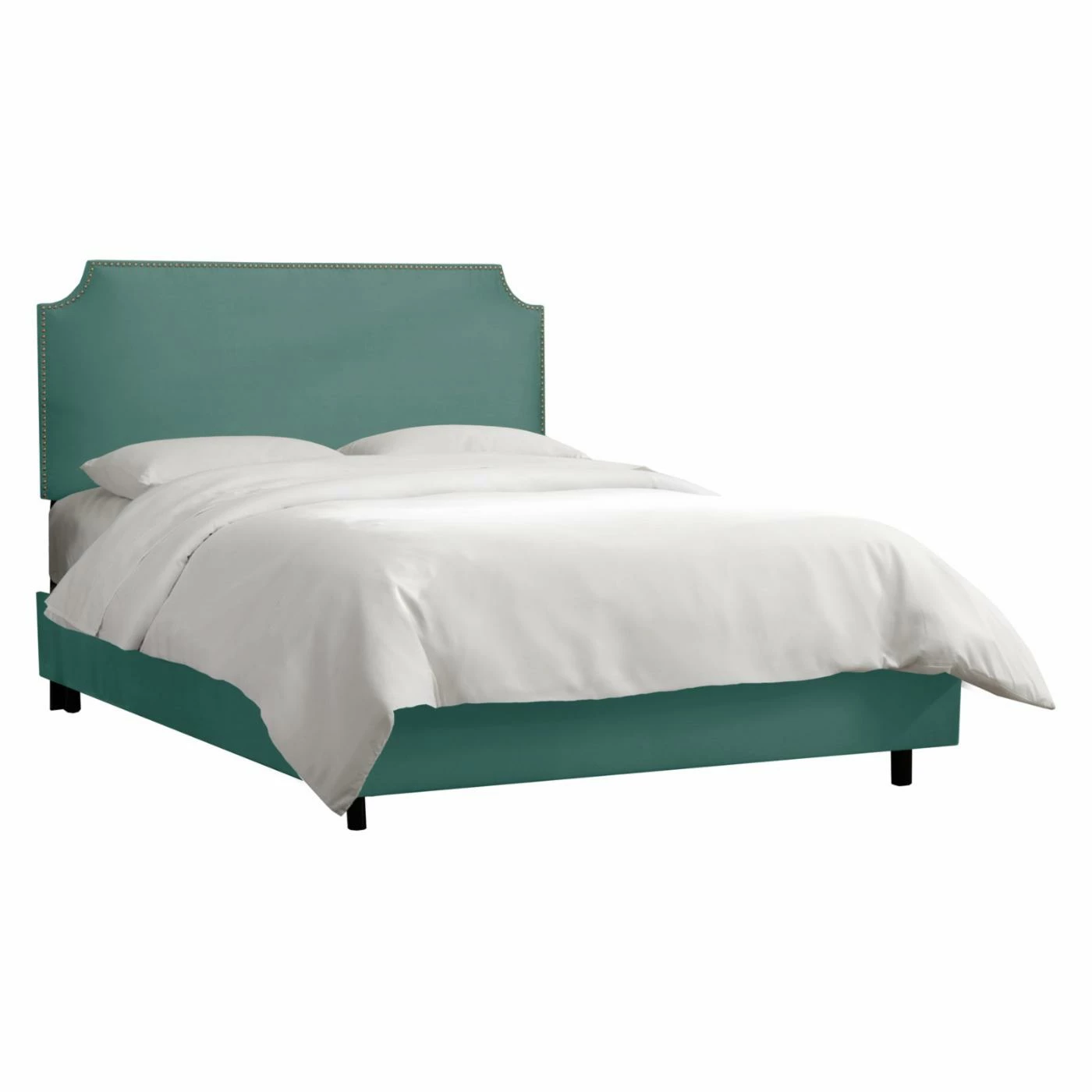 Discount π Skyline Furniture California King Skyline Notched Nailhead Upholstered Bed β€οΈ 6 Discount π Skyline Furniture California King Skyline Notched Nailhead Upholstered Bed β€οΈ - Image 4