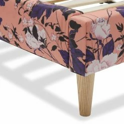 Outlet 🔔 California King Vintage Floral Upholstered Platform Bed By Drew Barrymore Flower Home 🔔 -Beds Shop scaleSKY2014