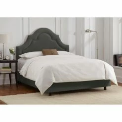 Discount π Skyline Furniture California King Arch Border Velvet Upholstered Bed π₯° 16 Discount π Skyline Furniture California King Arch Border Velvet Upholstered Bed π₯° -Beds Shop scaleSKY847
