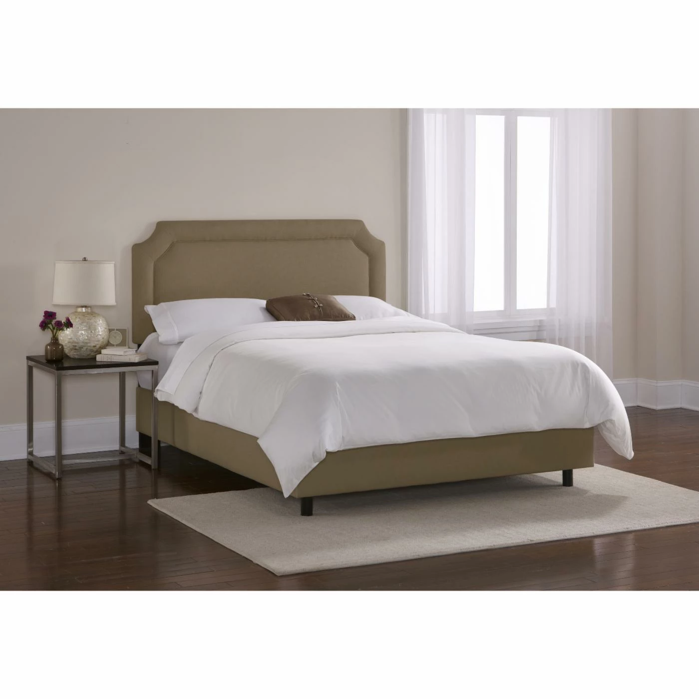 Discount π Skyline Furniture California King Notched Upholstered Bed π 7 Discount π Skyline Furniture California King Notched Upholstered Bed π - Image 5