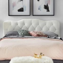 Wholesale 👏 All Other Brands Tessa Upholstered Tufted Panel Bed - Queen 🔔 -Beds Shop scaleTMS390