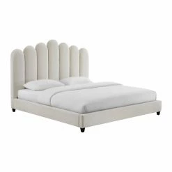 Buy 😀 TOV Furniture King Inspire Me! Home Decor Celine Upholstered Platform Bed 🥰 -Beds Shop scaleTOVF523