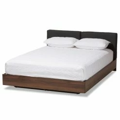 Best deal 🤩 Queen HN Home Saarinen Mid-Century Modern Upholstered Storage Platform Bed 😉 -Beds Shop scaleWSI4015