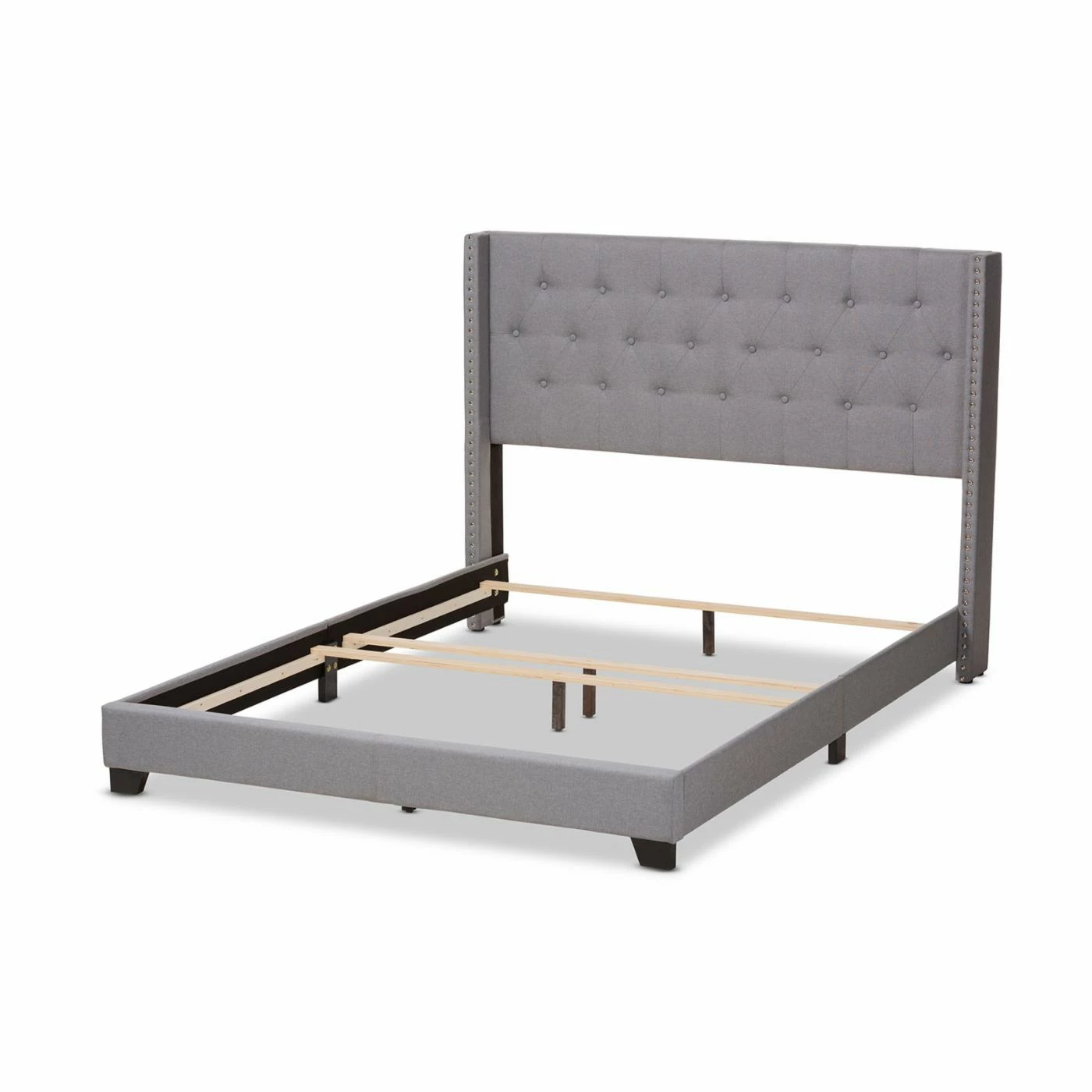 Flash Sale β¨ King Baxton Studio Brady Upholstered Low Profile Bed π₯° 7 Flash Sale β¨ King Baxton Studio Brady Upholstered Low Profile Bed π₯° - Image 5