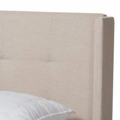 Outlet β€οΈ King Baxton Studio Lisette Upholstered Low Profile Bed π 16 Outlet β€οΈ King Baxton Studio Lisette Upholstered Low Profile Bed π -Beds Shop scaleWSI4151