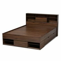 Cheap 🎁 Queen Baxton Studio Tristan Platform Storage Bed ❤️ -Beds Shop scaleWSI4982