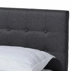Best Sale 😍 King Baxton Studio Devan Platform Bed 🥰 -Beds Shop scaleWSI5091