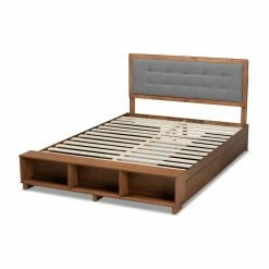 Best Pirce 🌟 Queen Baxton Studio Cosma Platform Storage Bed 🌟 -Beds Shop scaleWSI5094