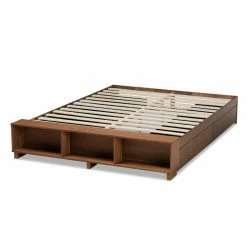 Brand new 🎁 Queen Baxton Studio Arthur Platform Bed 🛒 -Beds Shop scaleWSI5111